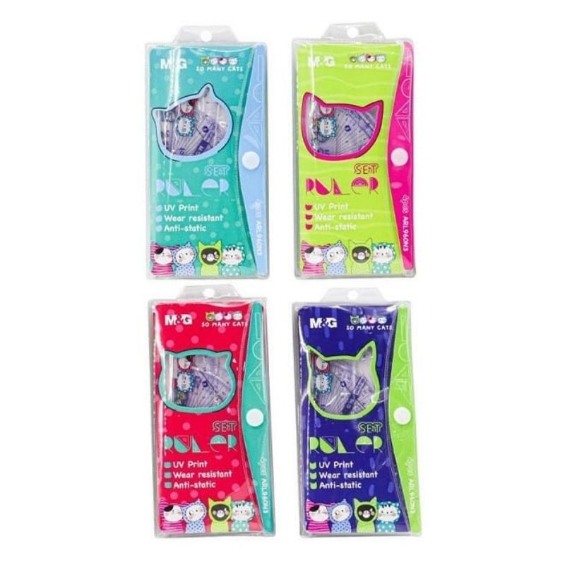 

MISTAR SET PLASTIK ARL960N3 M&G SO MANY CATS / RULER SET PLASTIC ARL96178 / MISTAR SET M&G ISI 4