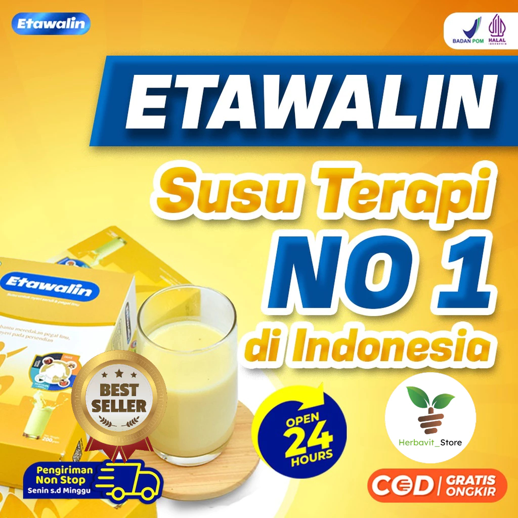 

Etawalin - Susu Atasi Masalah Tulang Dan Sendi Herbal 200gr