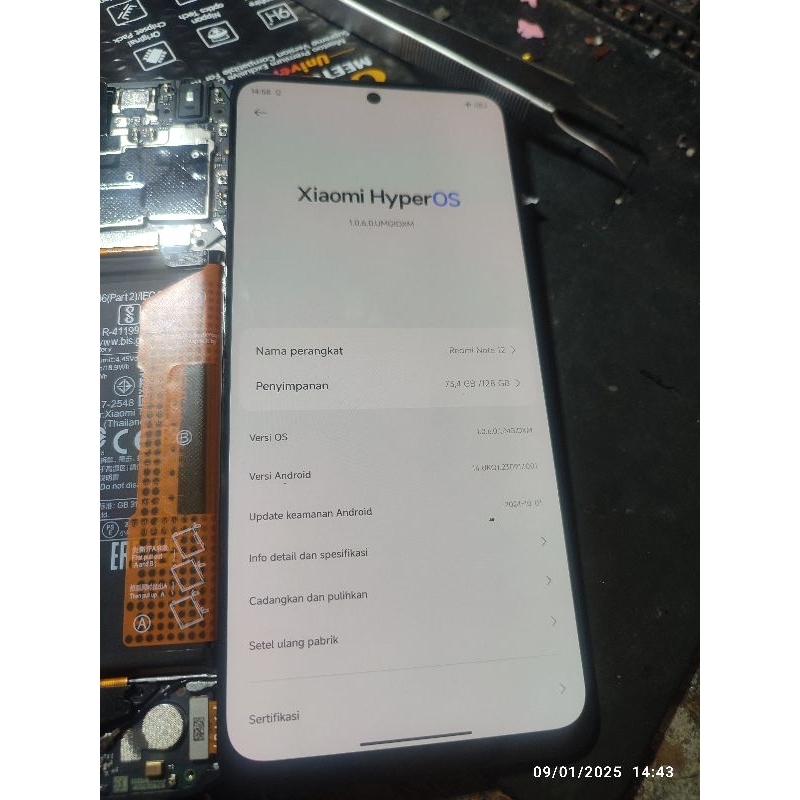 lcd redmi note 12 4g minus