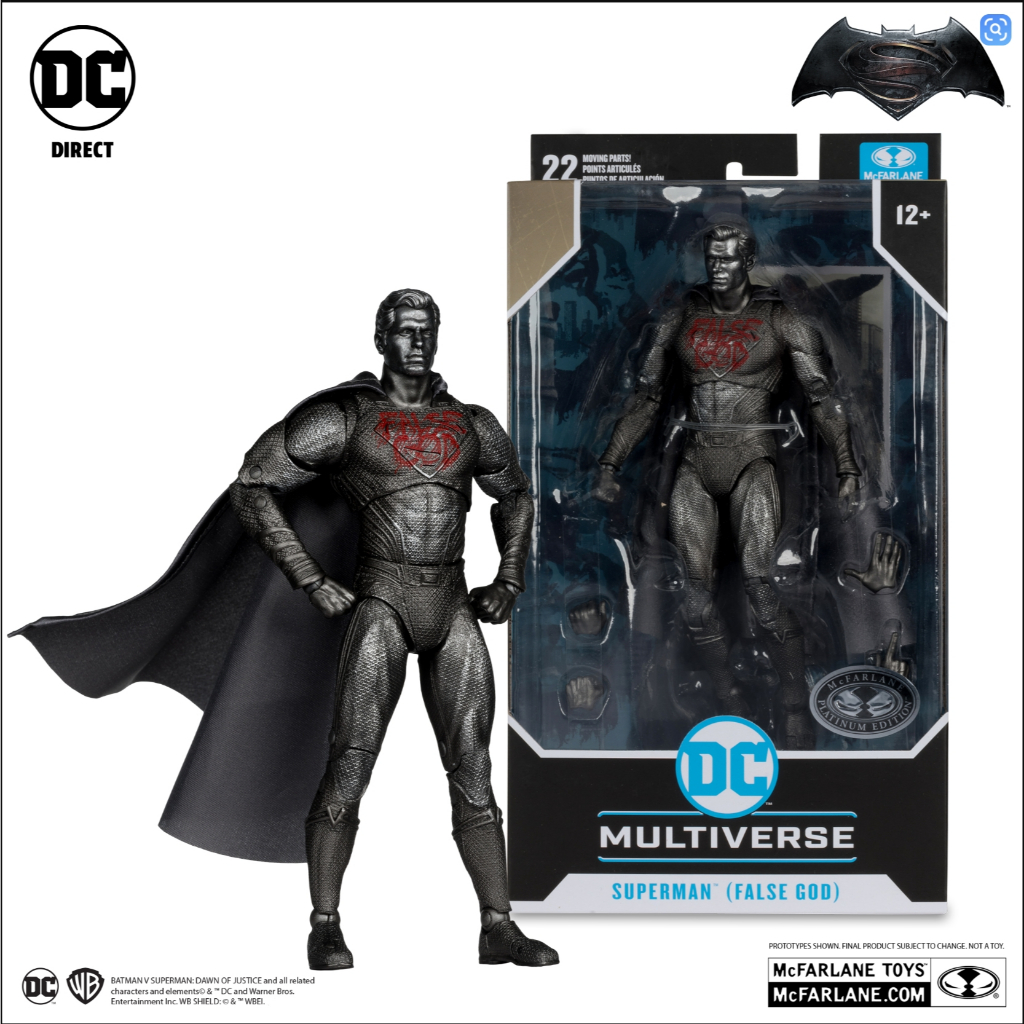 McFarlane toys original Superman (False God) Batman V Superman: Dawn of Justice Platinum Edition