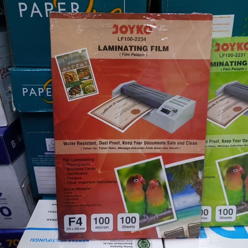 

Joyko Plastik Laminating / Press Document / Plastik Laminating Film 100 Micron A4/F4