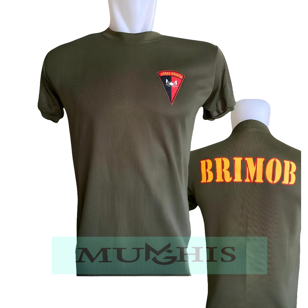 KAOS BRIMOB POLRI - KAOS DINAS BRIMOB POLRI TERBARU BERKUALITAS|KAOS POLISI BRIMOB 3 WARNA|BAJU BRIM