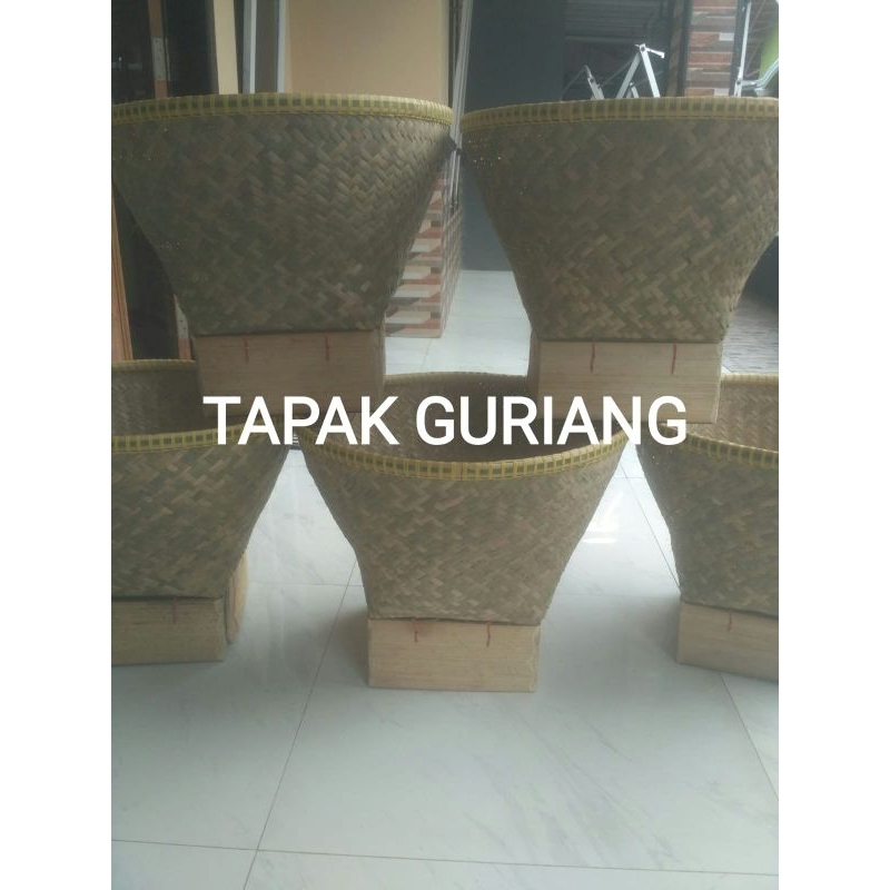 Bakul Anyaman Bambu Jumbo - Wakul Wadah Nasi Dari Bambu 45 cm