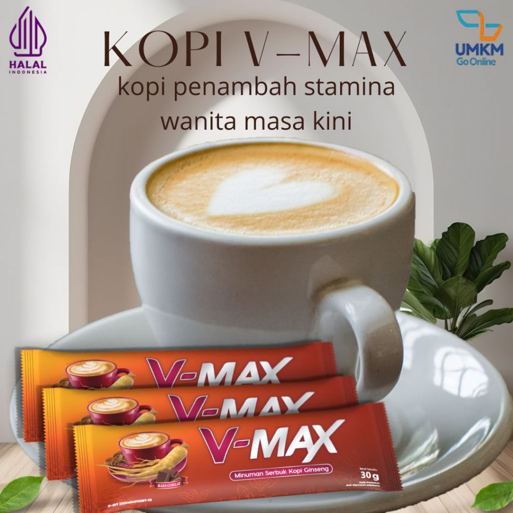 

V-MAX KOPI minuman khusus penambah gairah wanita