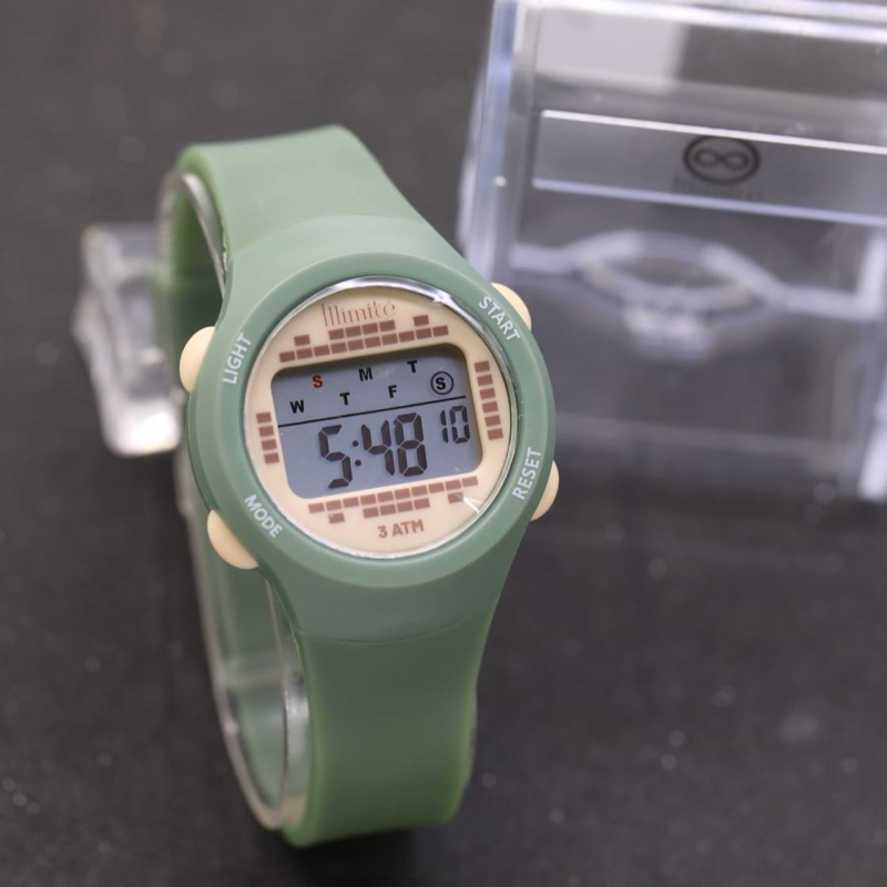 ( BISA COD ) Jam Tangan Wanita ILLIMITE Original Rubber Tali Karet Digital Jam Tangan Fashion Cewek
