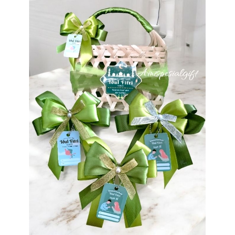 

Pita Instan Idul Fitri – Ada Kawat Pengait & Hangtag Lebaran | Hiasan Kado & Hampers