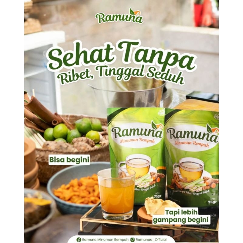 

Ramuna/Ramuan Rempah/Ramuan Herbal Alami/Paket Reseller 4 PCS