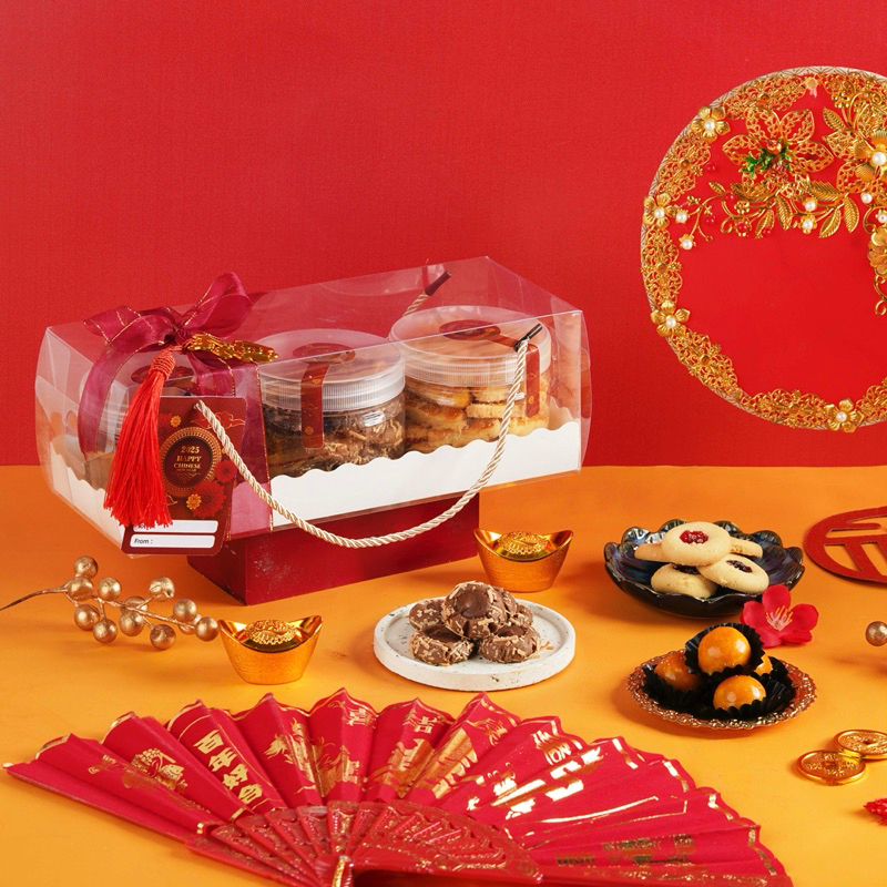 

[Cuan Package] Hampers Imlek | Chinese New Year Gift Isi 3 (toples 400ml)