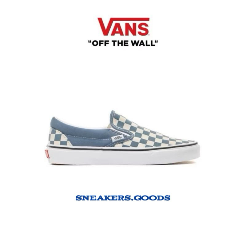 Vans Slip On Checkerboard Blue Mirage Original