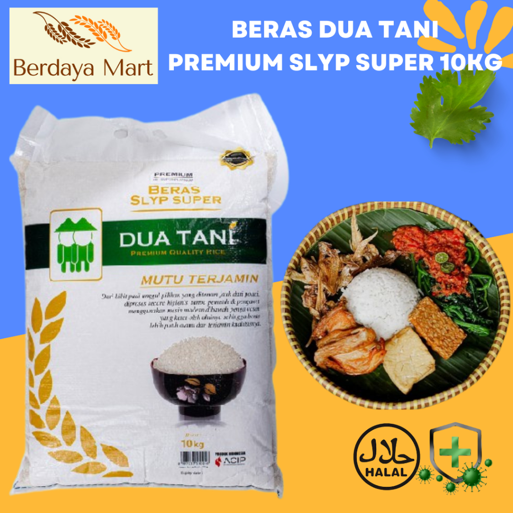 

Dua Tani Beras Premium Super Platinum 10KG - HALAL - Pasti Pulen & Enak