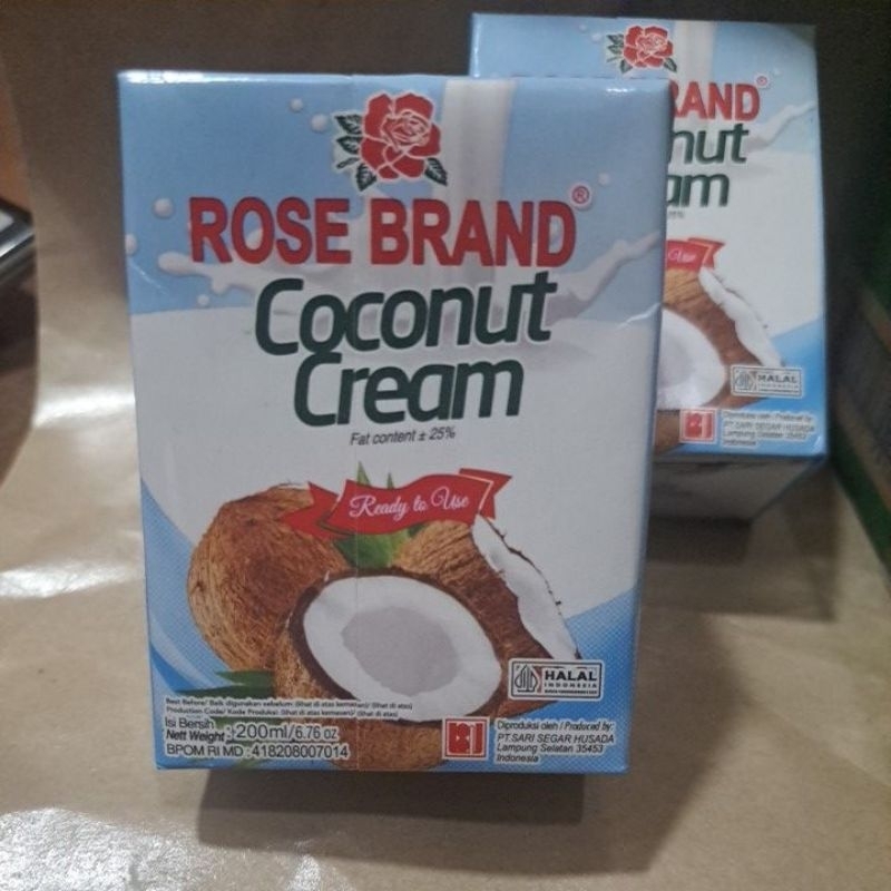

2 KOTAK SANTAN ROSE BRAND 200 ML santan rose brand, santan kelapa, santan saset,