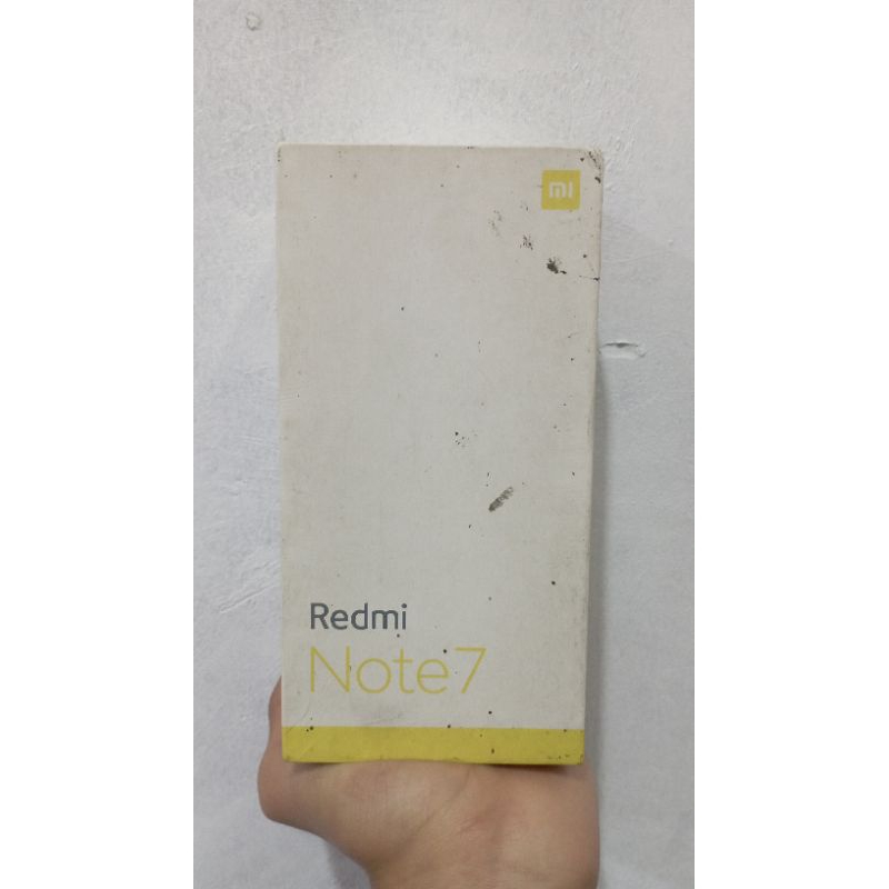"BACA DENGAN SEKSAMA" Box Redmi Note 7| 4GB/64GB | Warna Hitam | (SECOND) (HANYA BOX TANPA HP)