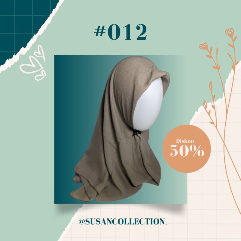 JILBAB BELLA SQUARE SEGIEMPAT  PREMIUM MOTIF TERBARU SEGIEMPAT INSTAN JILBAB MOTIF TERBARU JILBAB SE