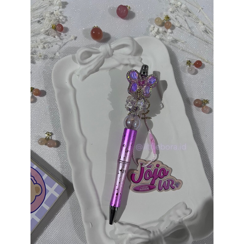 

DIY Pen Purple with Butterfly / Pen Cantik / Beaded Pen