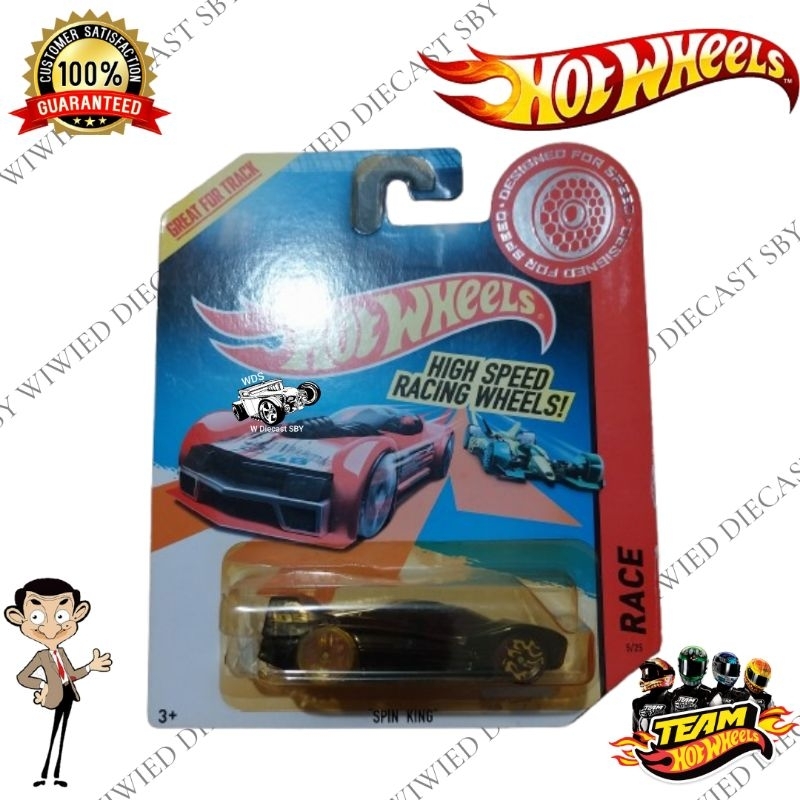 Hot Wheels Spin King High Speed Wheels HSW Ban Kancing Balap Race Card Bubble Jelek Anggap Loose