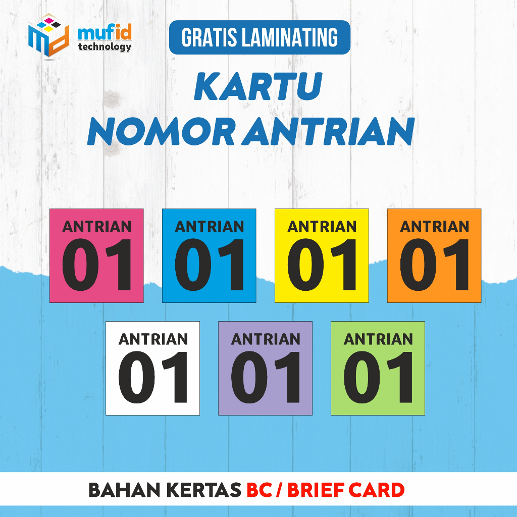

KARTU ANTRIAN, NOMOR ANTRIAN, NOMOR LIVE, NOMOR GANTUNGAN, NOMOR PARKIR - CUSTOM