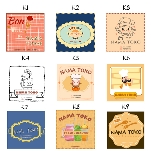 STIKER KOTAK / CUSTOM / UKURAN 3x3/4x4/5x5/6x6/7x7 / STIKER PRODUK / STIKER MAKANAN / LABEL / LOGO /