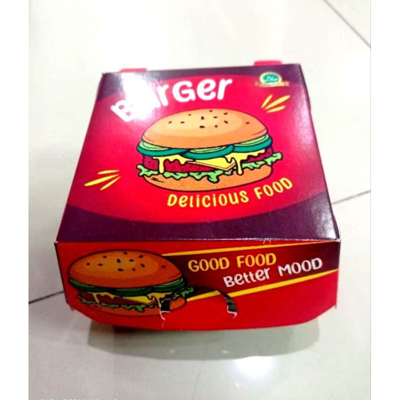 

Box Burger 10x10x8 cm isi 100 pcs / Dus Burger / Box Burger / Kemasan Burger /Packaging Burger