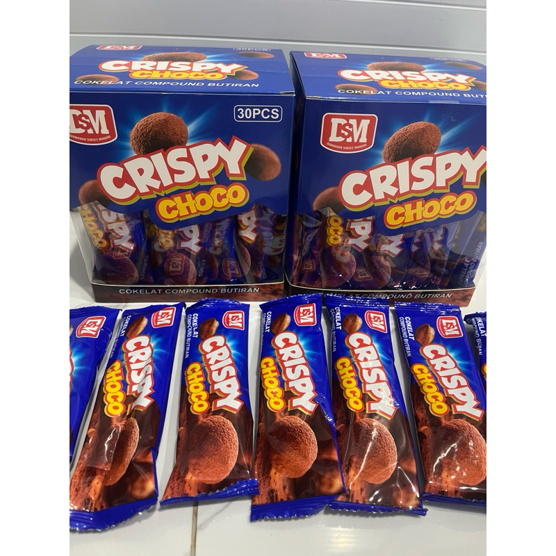 

(Isi 30 pcs / box ) CRISPY CHOCO COKELAT COMPOUND BUTIRAN