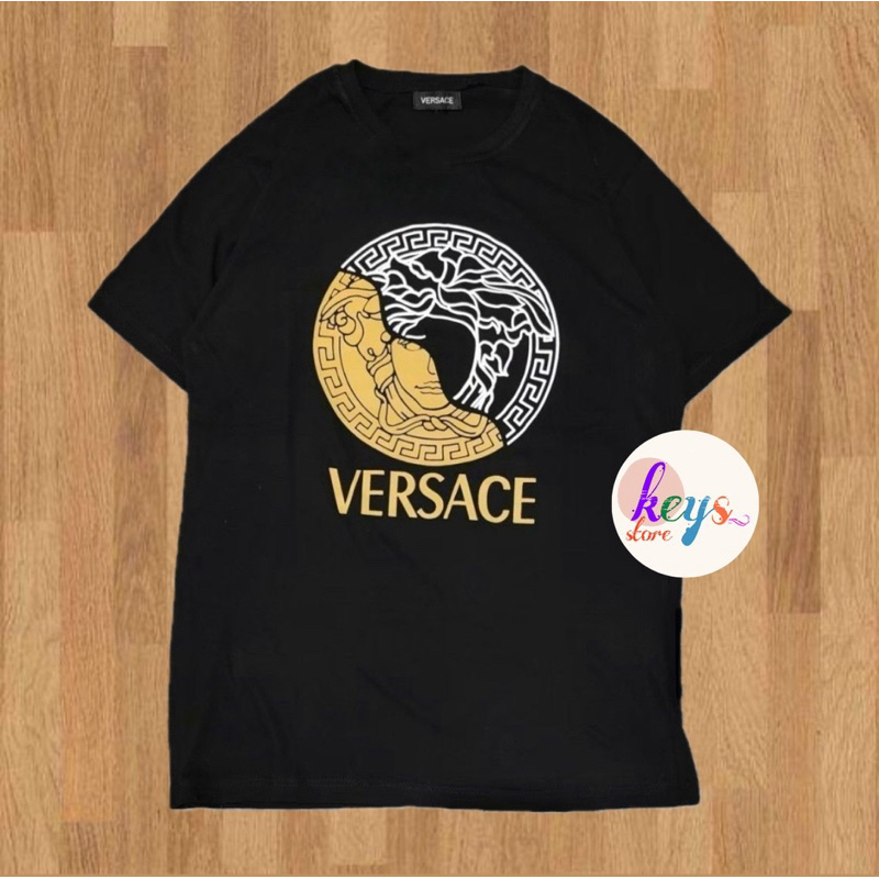 (FREE PAPPER BAG) TSHIRT VERSACE PREMIUM MIROR KAOS VERSACE
