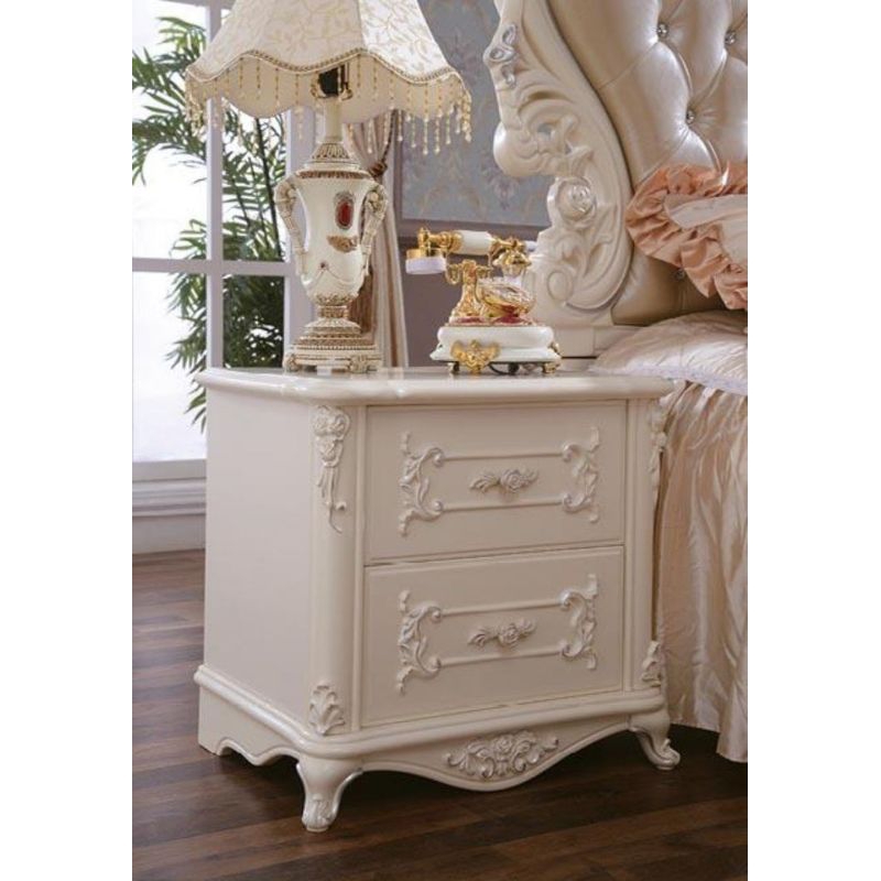 meja nakas ukir Jepara cat Duco/nakas laci2 kayu jati/1pcs nakas