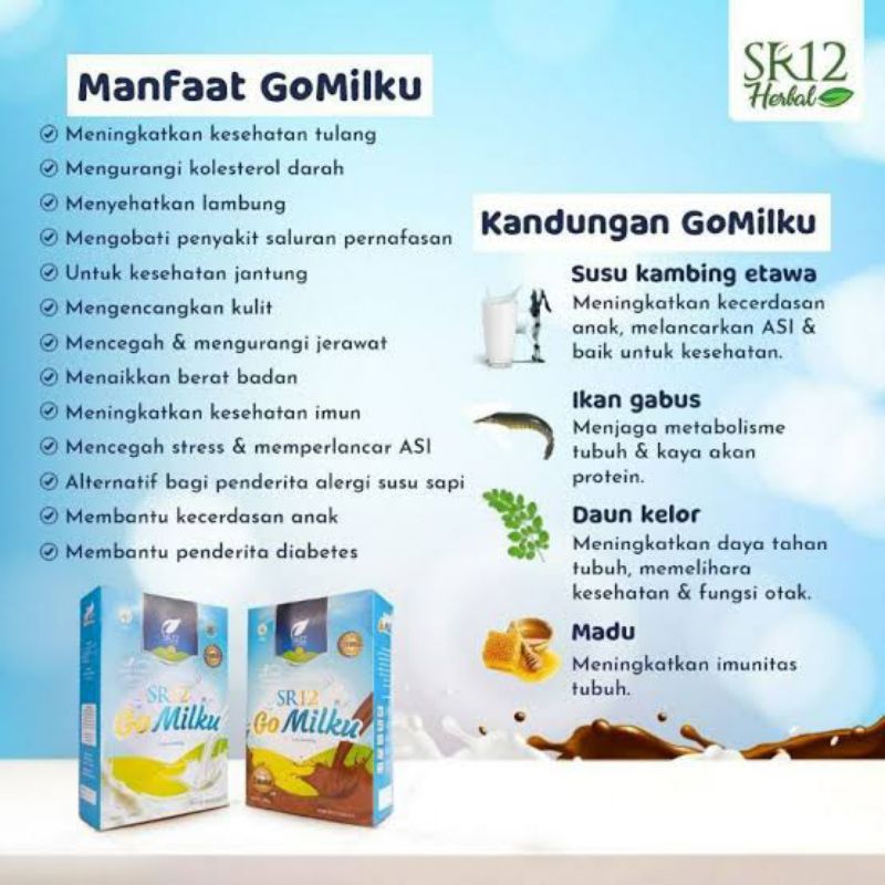 

GO MILKU SR12 SUSU KAMBING ETAWA ASLI TANPA GULA