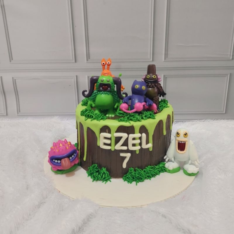 

kue ulang tahun singing monsters