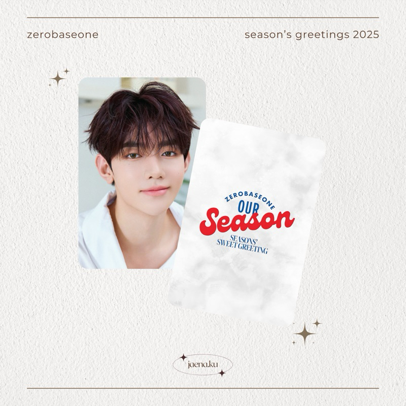 [ZB1] PHOTOCARD SEASON’S GREETINGS CHRISTMAS ZEROBASEONE UNOFFICIAL