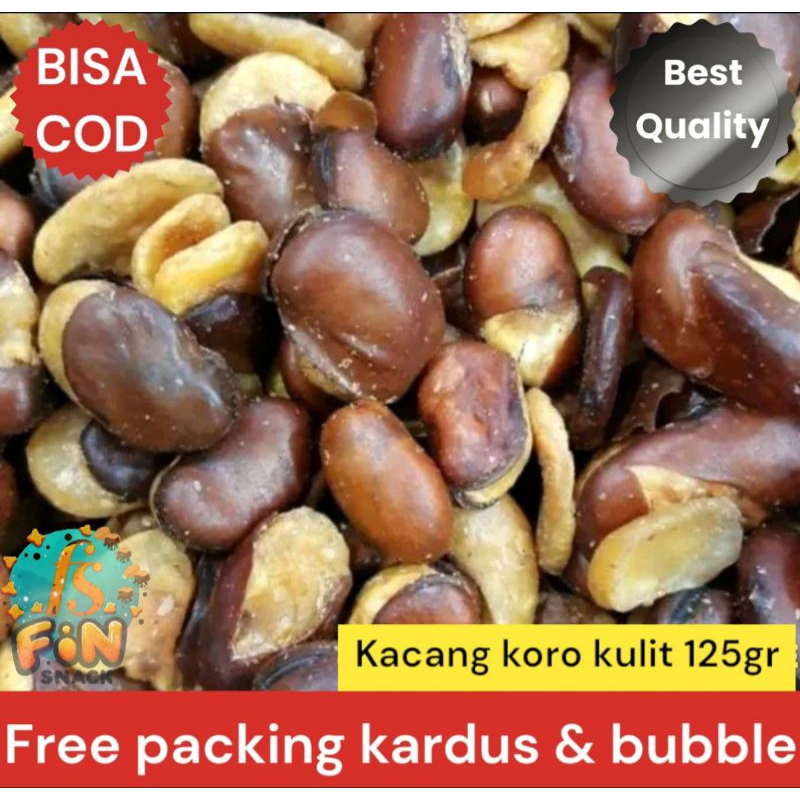 

kacang koro kulit super 125Gr gurih renyah asin termurah