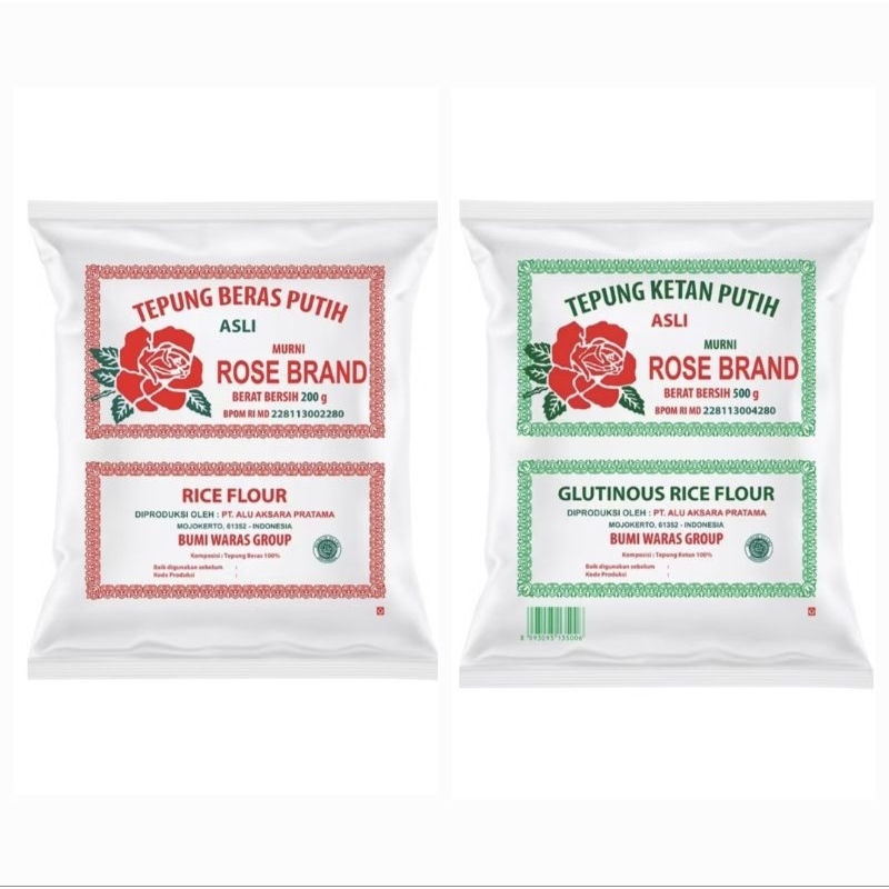 

Tepung Rose Brand 500 gr / Tepung Beras Rose Brand 500 gr / Tepung Ketan Rose Brand 500 gr