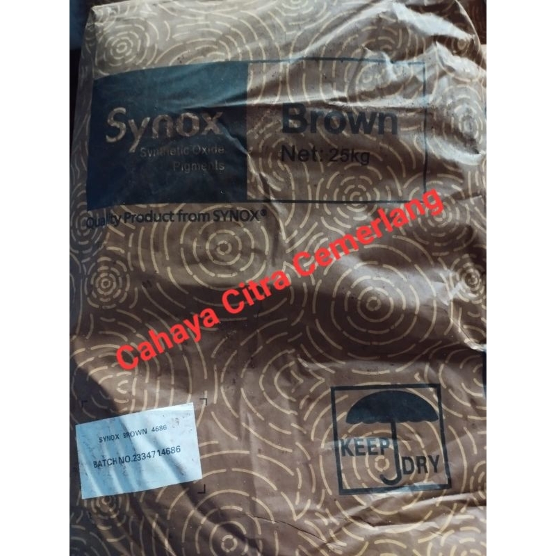 

Verf/Pigmen pewarna/Irone oxide/Oker/SYNOX