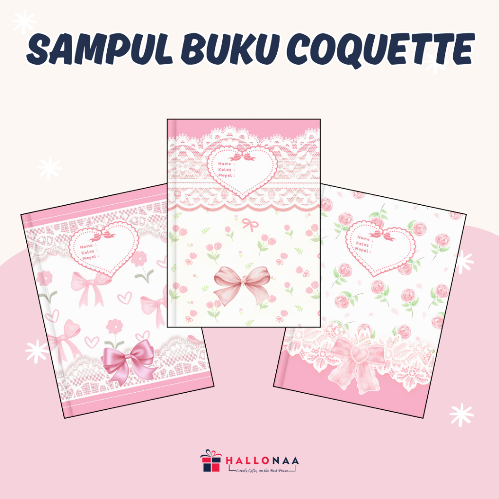 

SAMPUL BUKU COQUETTE SERIES | SAMPUL BUKU KOKET AESTHETIC | ROSE PITA RIBBON BUKU BIGBOSS CAMPUS SIDU BOXY | PREMIUM QUALITY