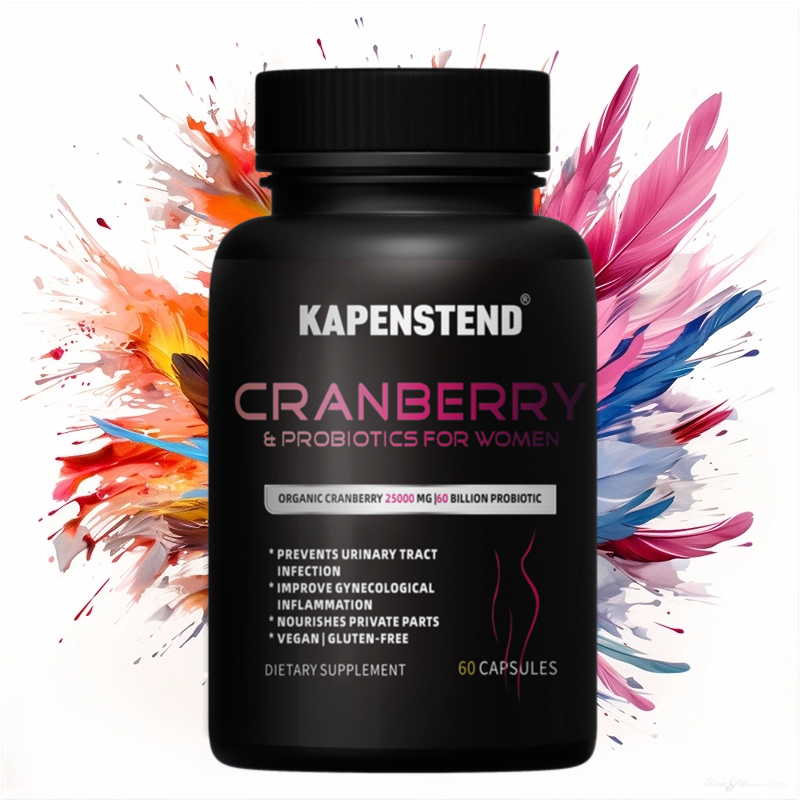 KAPENSTEND Probiotik Wanita & Ekstrak Cranberry 25000MG, Probiotik Wanita Dewasa
