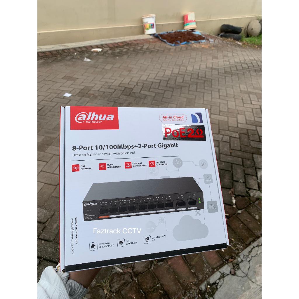 SWITCH POE DAHUA  8 PORT