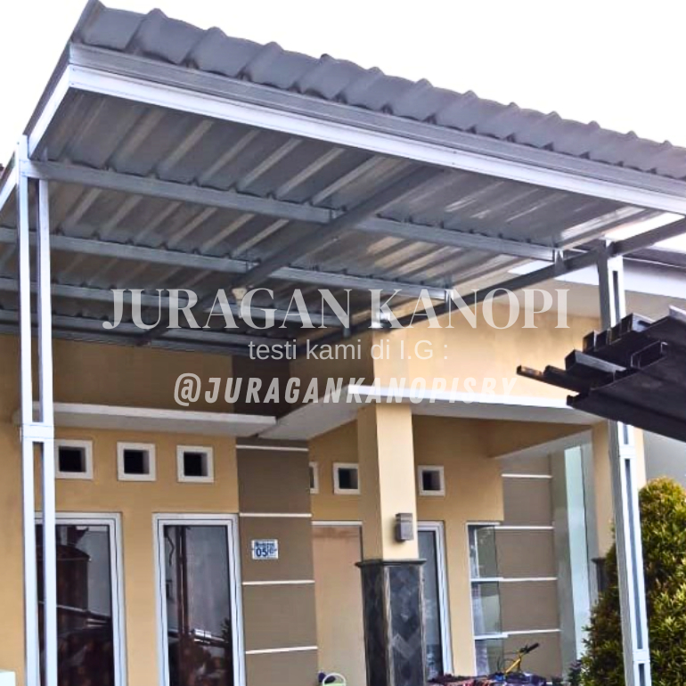 kanopi baja ringan atap spandek 0.35 minimalis kuat dan bergaransi