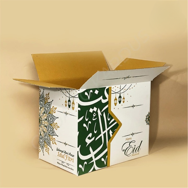 

Box Eid Arabic Dus Hampers Parcel Idul Fitri Sembako Lebaran Ukuran 42x28x34 Cm