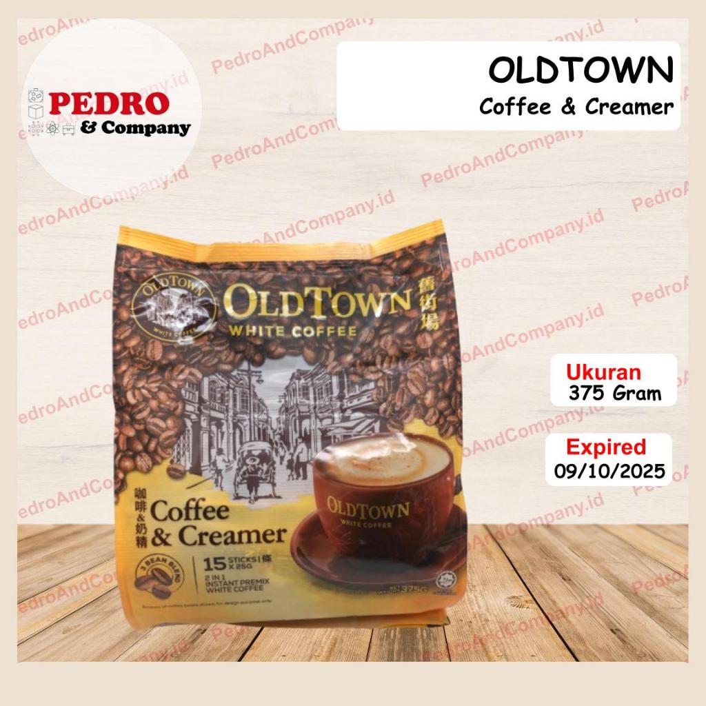 

Old town white coffee kopi & krimer 375 gr (15x25g) - oldtown kopi instant coffee and creamer