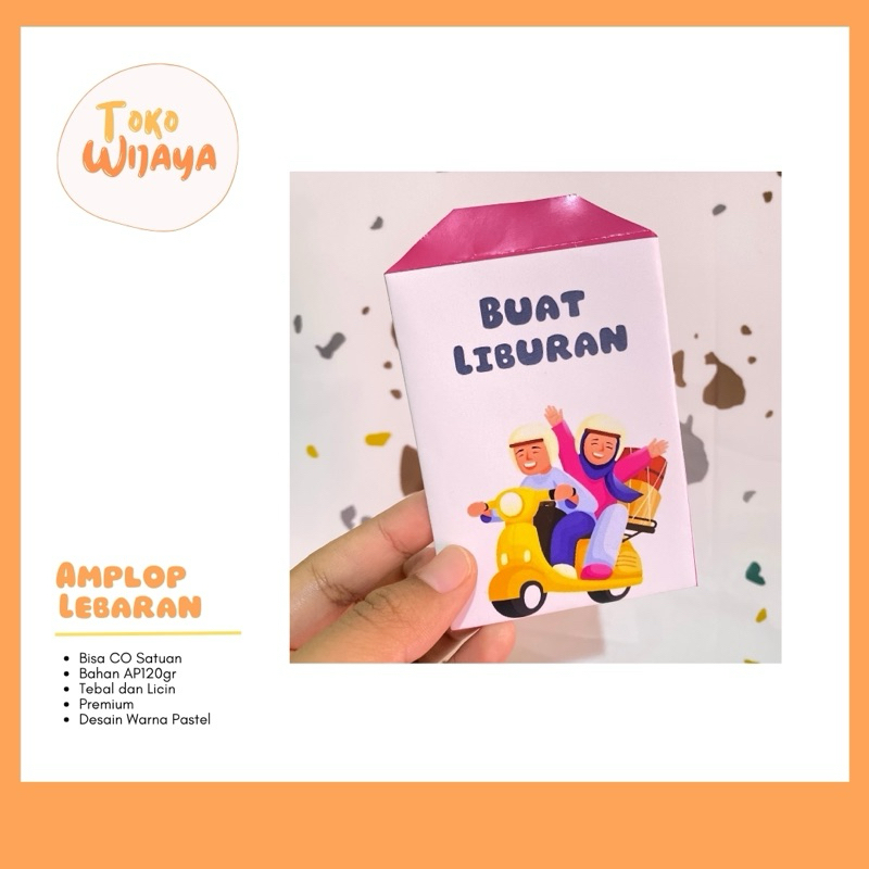 

10 Pcs Amplop Lebaran - Bahan tebal dan Licin - Pastel Edition.