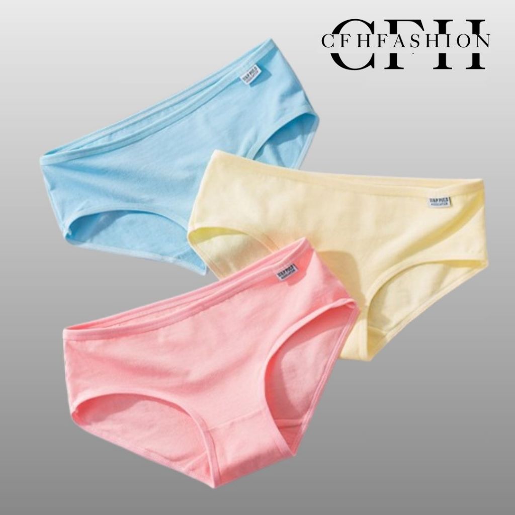 CFH  Celana dalam hitam polos wanita big size pinggiran polos CD1074