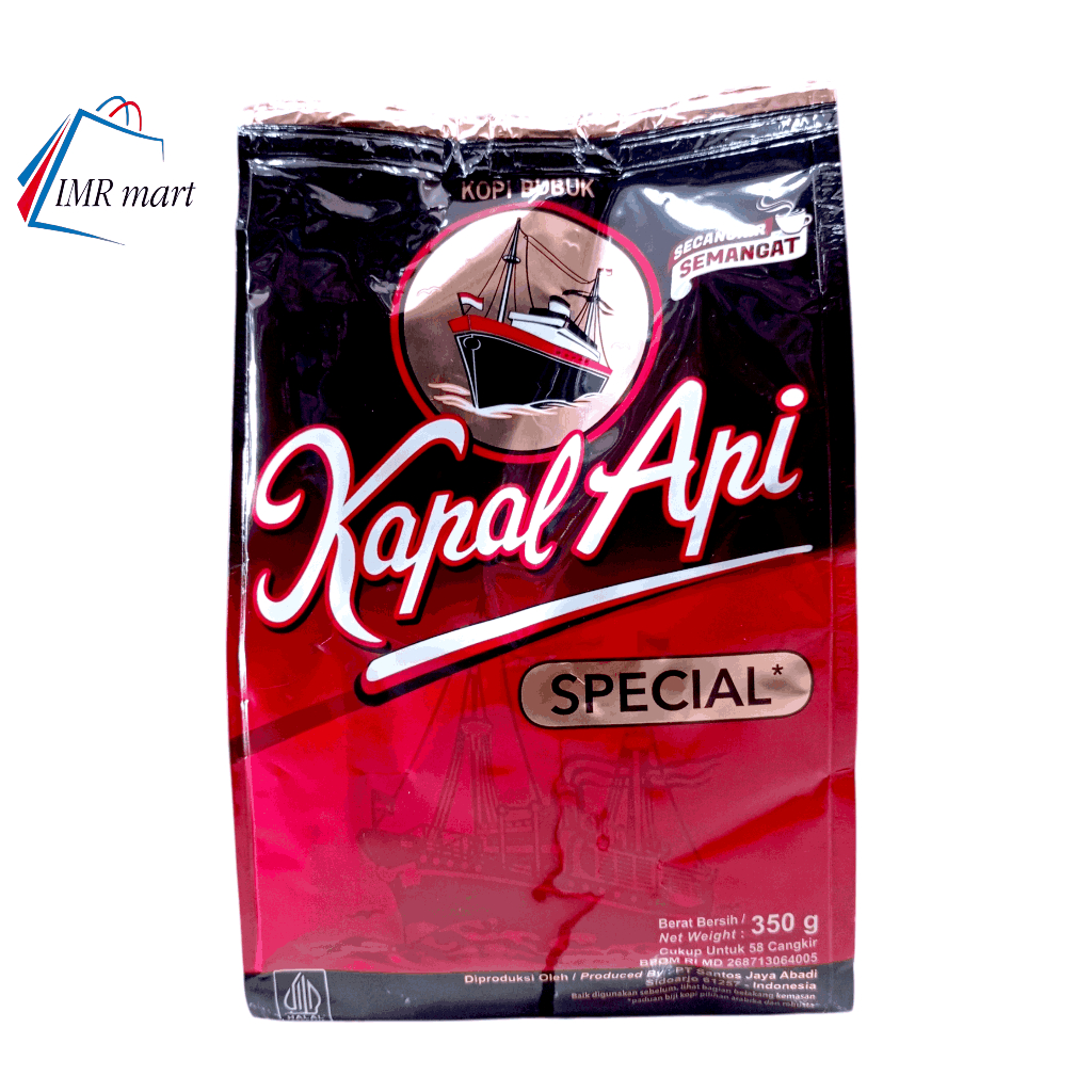 

kopi kapal api spesial kemasan 350 gram merah kopi bubuk tanpa gula