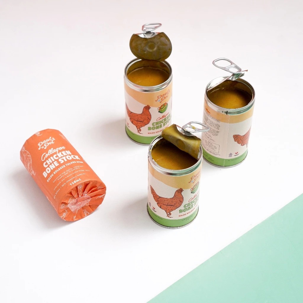 

Bundle 3 Can 150ml - Collagen Chicken bone Stock Paul 'n Pot - Kaleng - Bone Broth MPASI