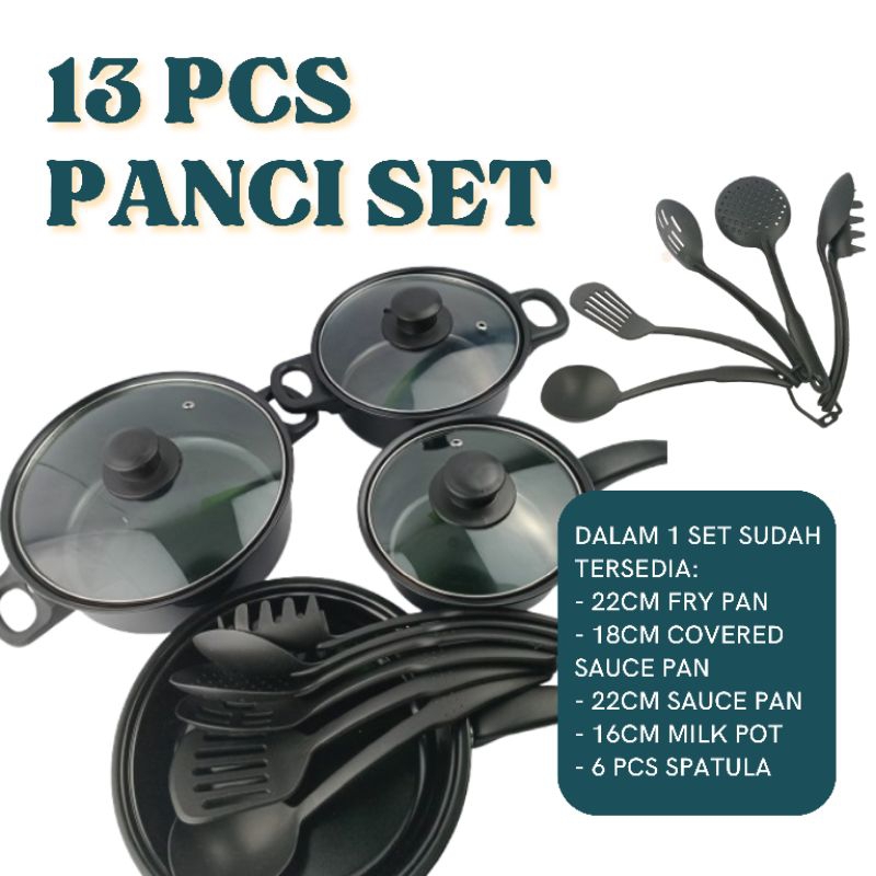 13 PIECES COOKWARE SET PRAKTIS ALL IN ONE