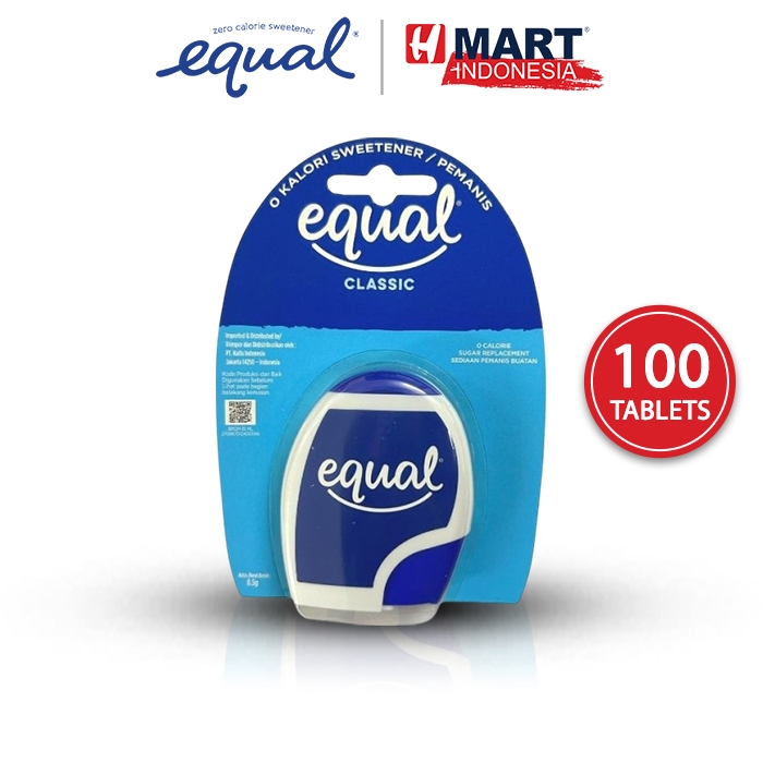 

Equal Classic Sweetener - Pemanis Nol Kalori 100 Tablets