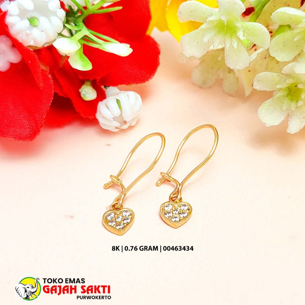 ANTING GANTUNG MODEL HATI GAJAH SAKTI