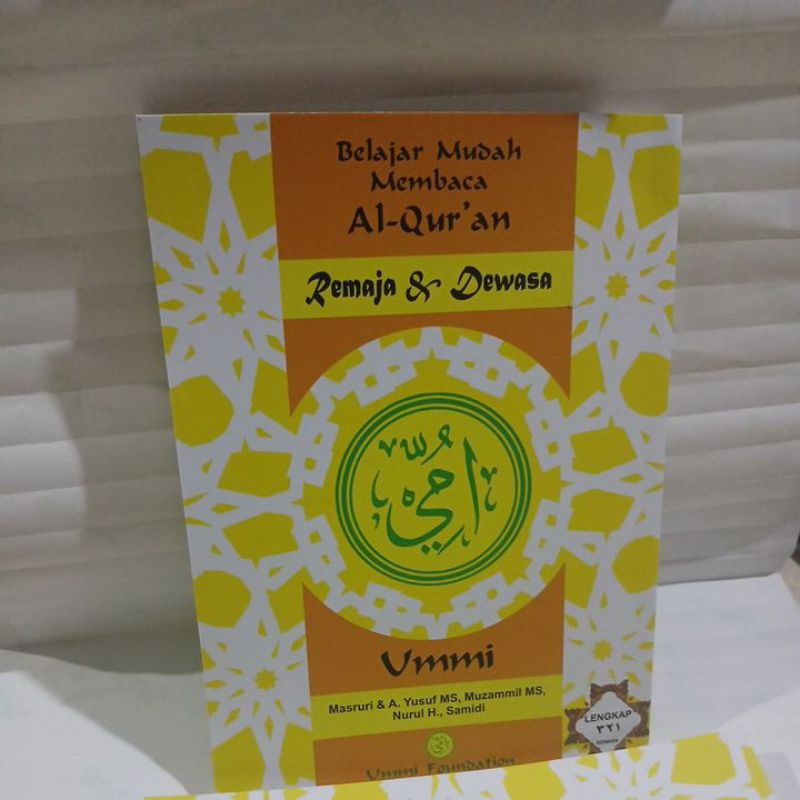 Buku Metode Ummi Dewasa - Belajar Mudah Membaca Al Quran Untuk Remaja Dan Dewasa Jilid 1-3