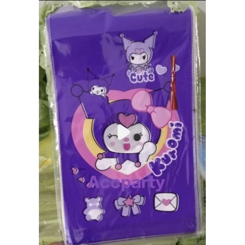 

PLASTIK SNACK KARAKTER KUROMI/FROZEN/LABUBU/SPIDERMAN/CINAMOROLL/DORAEMON/COCOMELON DLL UKURAN 22X45