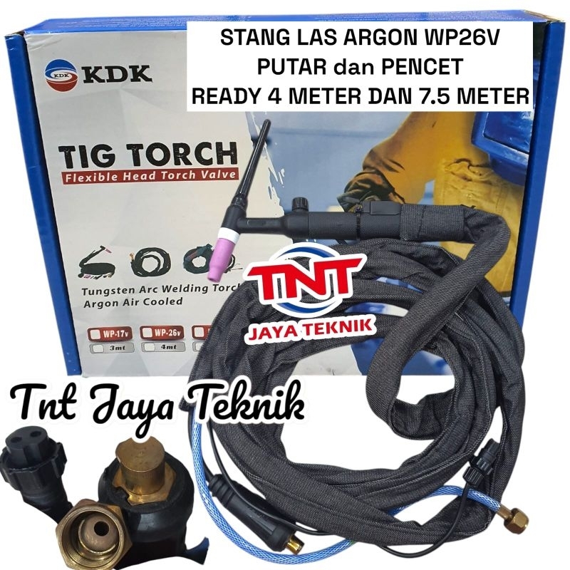 STANG LAS ARGON WP26V WP 26 V KDK / TIG TORCH STANG ARGON WP26V WP 26 KDK