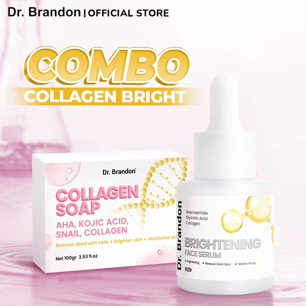 Dr. Brandon brightening niacinamide serum + collagen soap