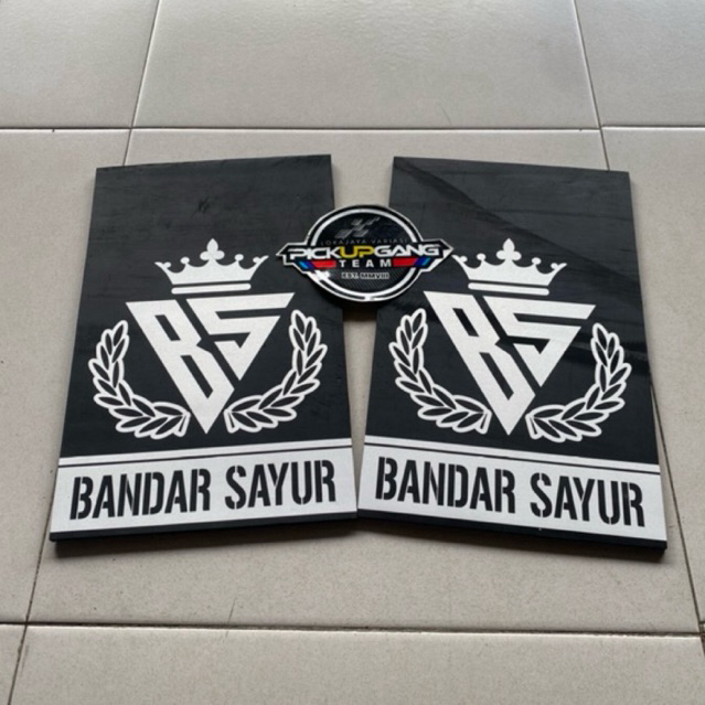 JUAL KARPET LUMPUR VARIASI PICK-UP PENAHAN LUMPUR KEPET EBEK KARET LUMPUR DAN STICKER UKURAN L300