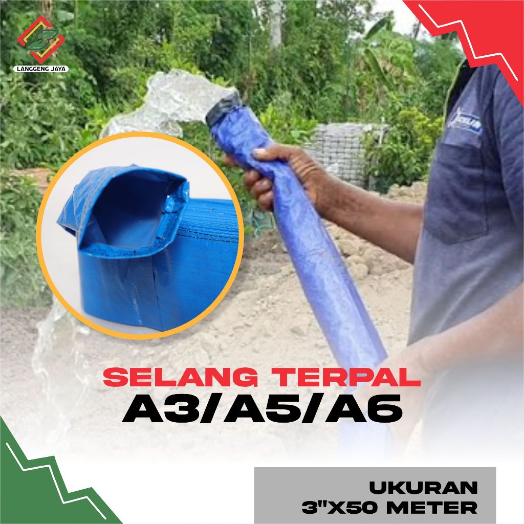 Selang Terpal, Selang Biru, Selang Plastik Terpal, Selang Air, Pertanian, Alat Perkebunan